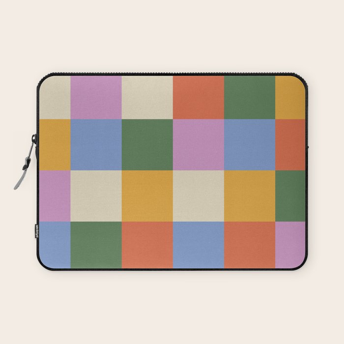 Bold Colorful Checks Pattern - Large XXXVII Laptop Sleeve Gallery Image 1