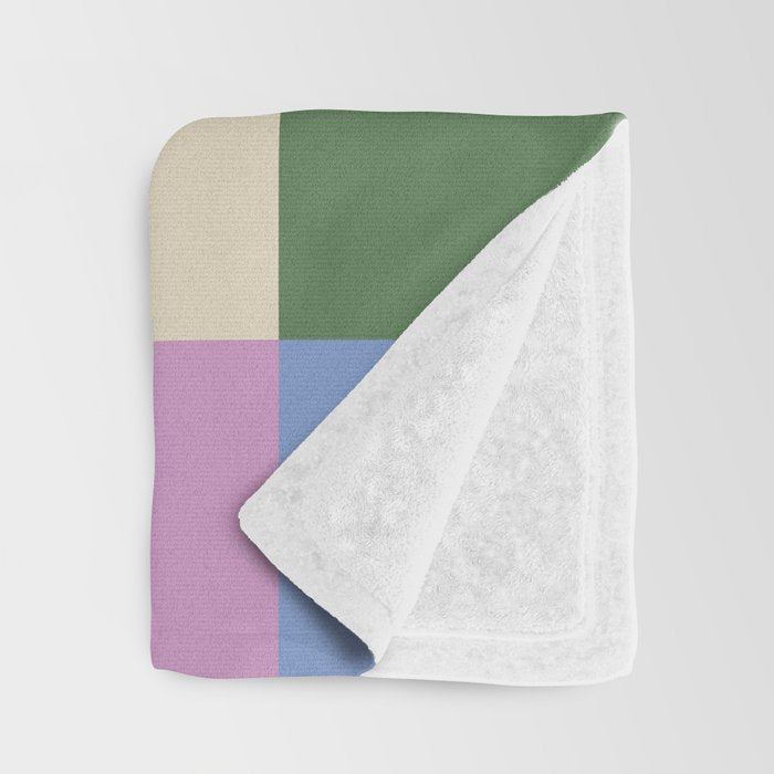 Bold Colorful Checks Pattern - Large XXXVII Throw Blanket Gallery Image 3