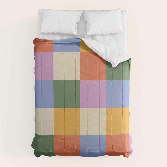 Bold Colorful Checks Pattern - Large XXXVII Comforter Gallery Image 6
