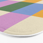 Bold Colorful Checks Pattern - Large XXXVII Bath Mat Gallery Image 3