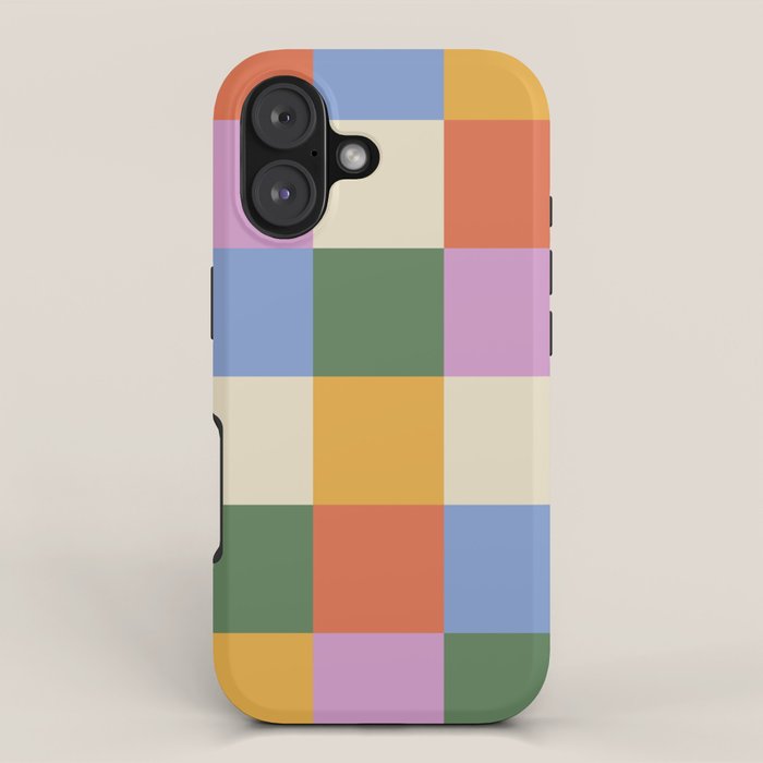 Bold Colorful Checks Pattern - Large XXXVII iPhone Case Gallery Image 1