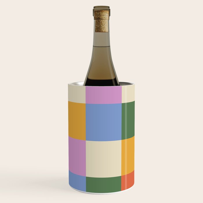 Bold Colorful Checks Pattern - Large XXXVII Wine Chiller Gallery Image 2