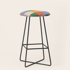 Bold Colorful Checks Pattern - Large XXXVII Stool Gallery Image 1