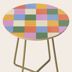 Bold Colorful Checks Pattern - Large XXXVII Side Table Gallery Image 2