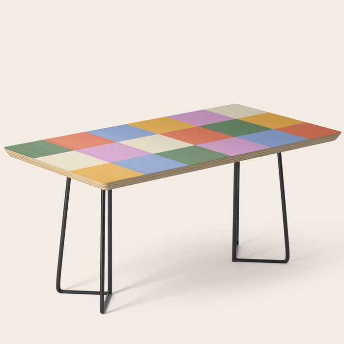 Bold Colorful Checks Pattern - Large XXXVII Coffee Table Gallery Image 1