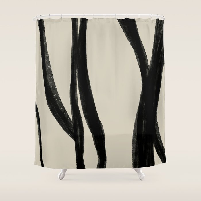 Scandinavian Lines Shower Curtain Gallery Image 1