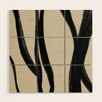 Scandinavian Lines Wood Wall Art Gallery Image 1