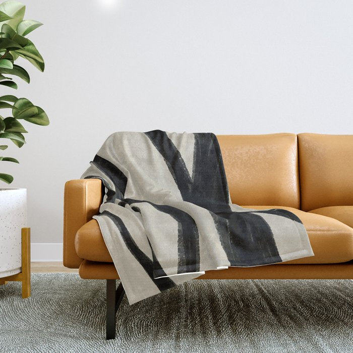 Scandinavian Lines Throw Blanket Gallery Image 1