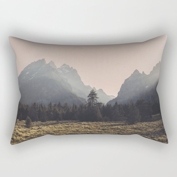 Mountain Poetry - Grand Teton National Park Rectangular Pillow Gallery Image 2