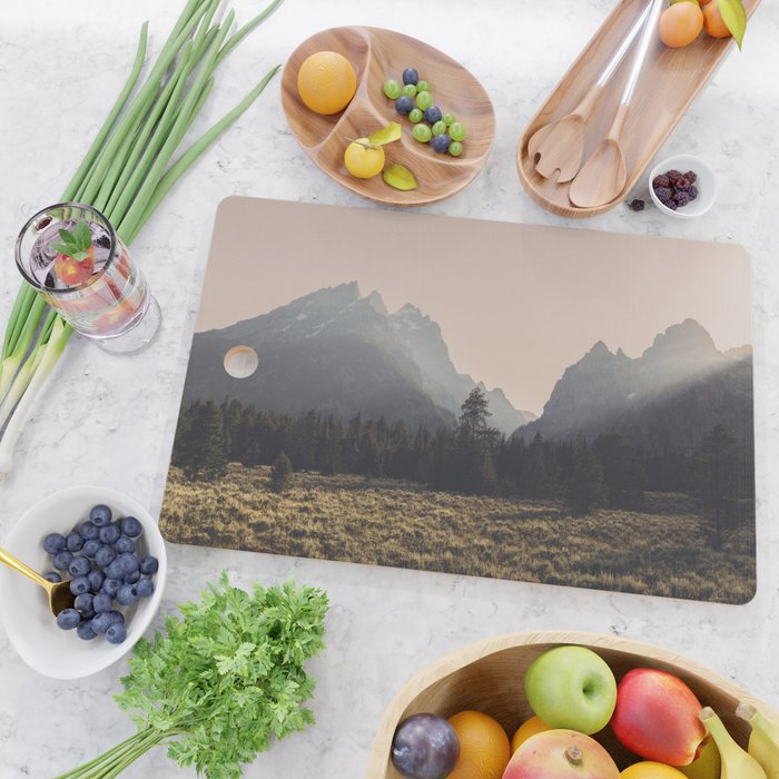 Mountain Poetry - Grand Teton National Park Cutting Board Gallery Image 2