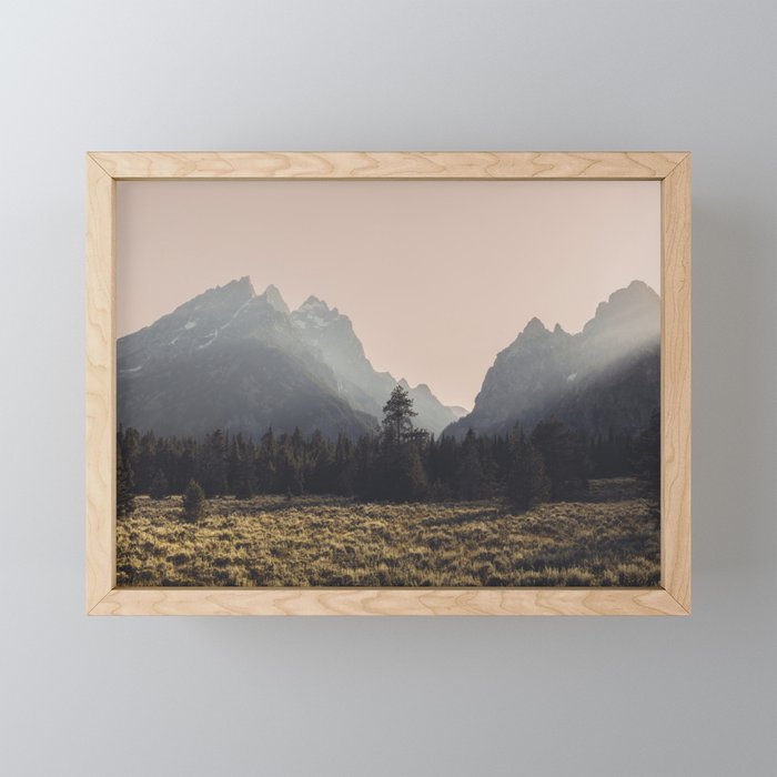 Mountain Poetry - Grand Teton National Park Mini Art Print Gallery Image 1