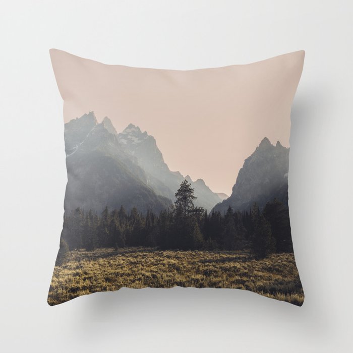 Mountain Poetry - Grand Teton National Park Throw Pillow Gallery Image 6