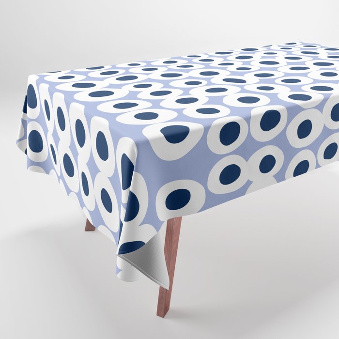 Wonderful bold dots blue Tablecloth Gallery Image 1