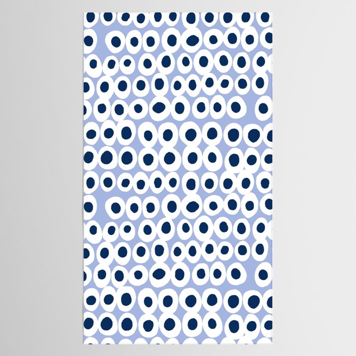 Wonderful bold dots blue Tablecloth Gallery Image 2