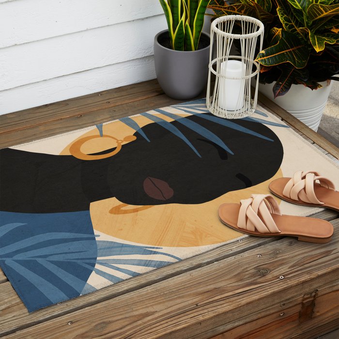 Tropical Girl 25 Outdoor Rug Gallery Image 2