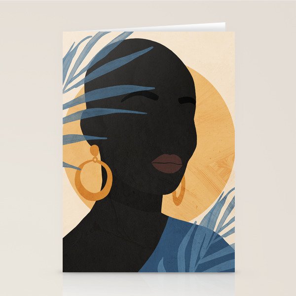 Tropical Girl 25 Stationery Card Gallery Image 1