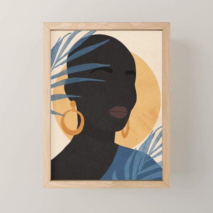 Tropical Girl 25 Mini Art Print Gallery Image 1