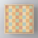Checkered Multicolor Pattern II Warm Pastel Rainbow Mini Art Print Gallery Image 1