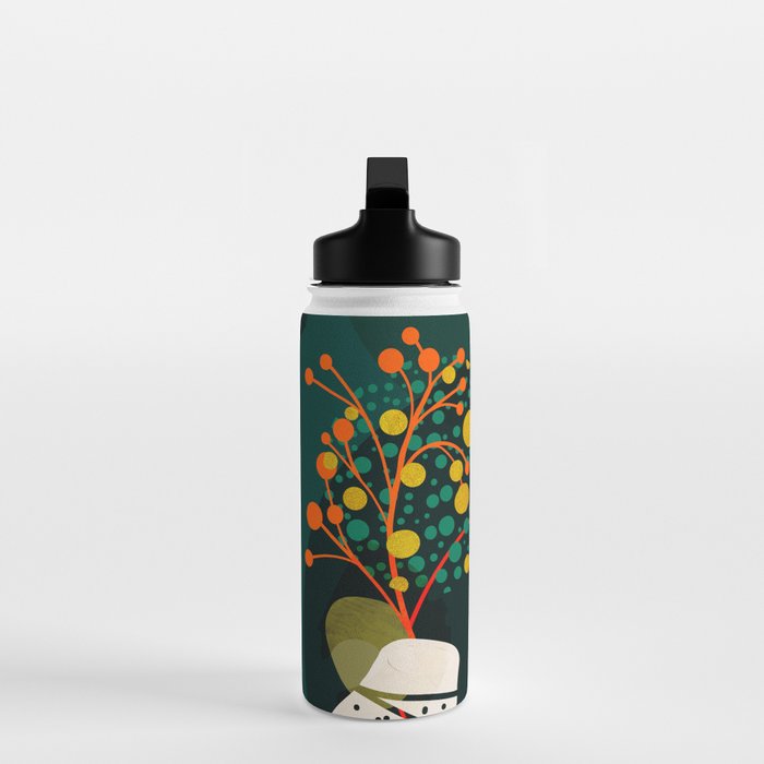 mid century garden shapes Water Bottle Gallery Image 3