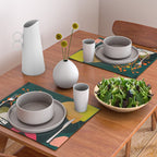 mid century garden shapes Placemat Gallery Image 2