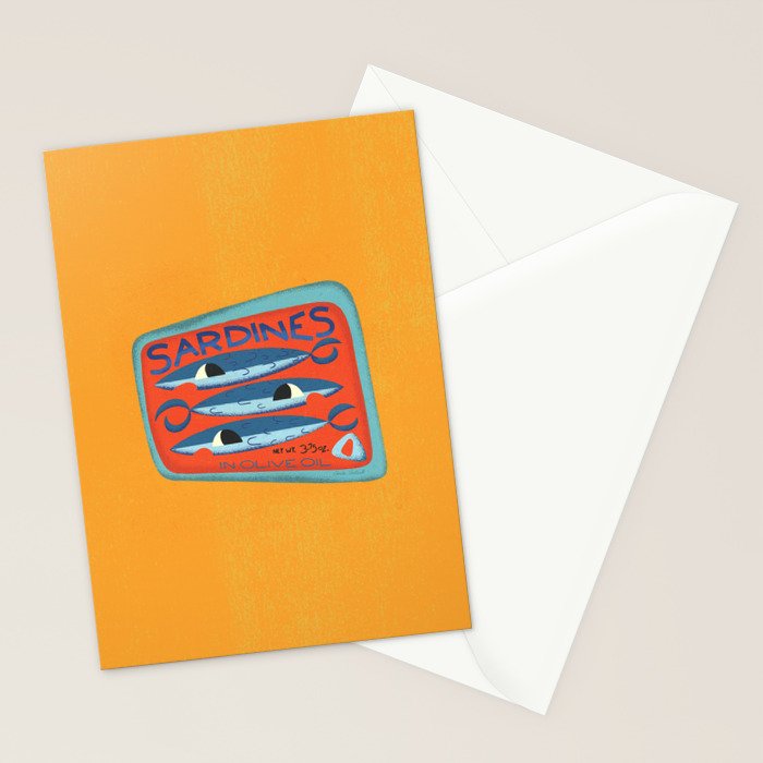 Sardines Stationery Card Gallery Image 2