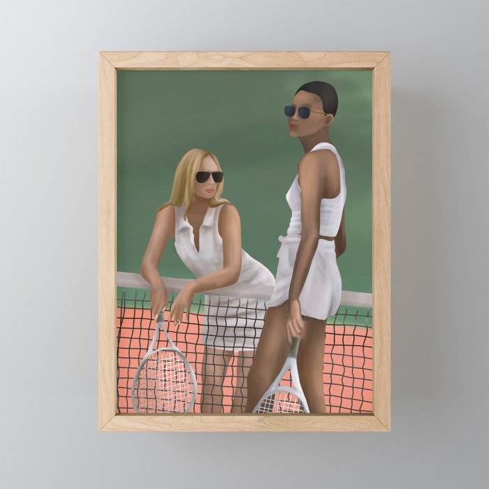 Elegance on the Court Mini Art Print Gallery Image 1