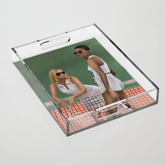 Elegance on the Court Acrylic Tray Gallery Image 1