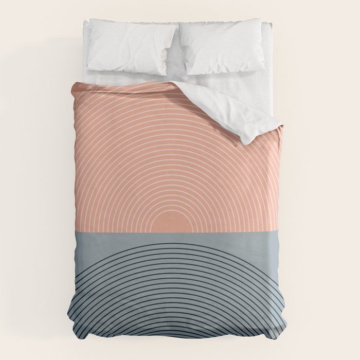 Minimal Rainbow Color Block VII Duvet Cover Gallery Image 6