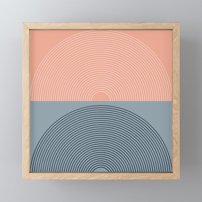 Minimal Rainbow Color Block VII Mini Art Print Gallery Image 1