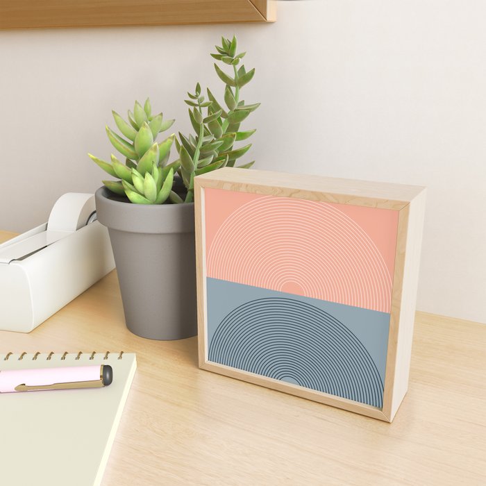 Minimal Rainbow Color Block VII Mini Art Print Gallery Image 2