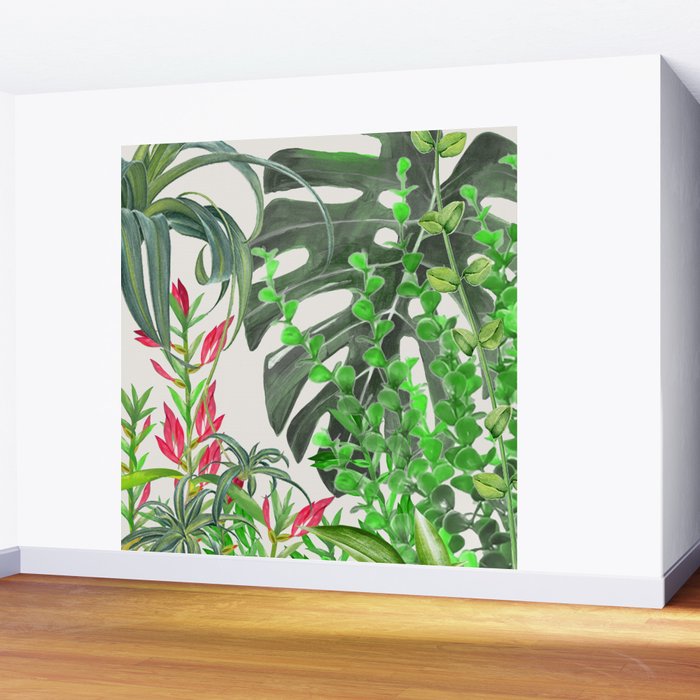 Watercolor Plants III Wall Mural Gallery Image 2