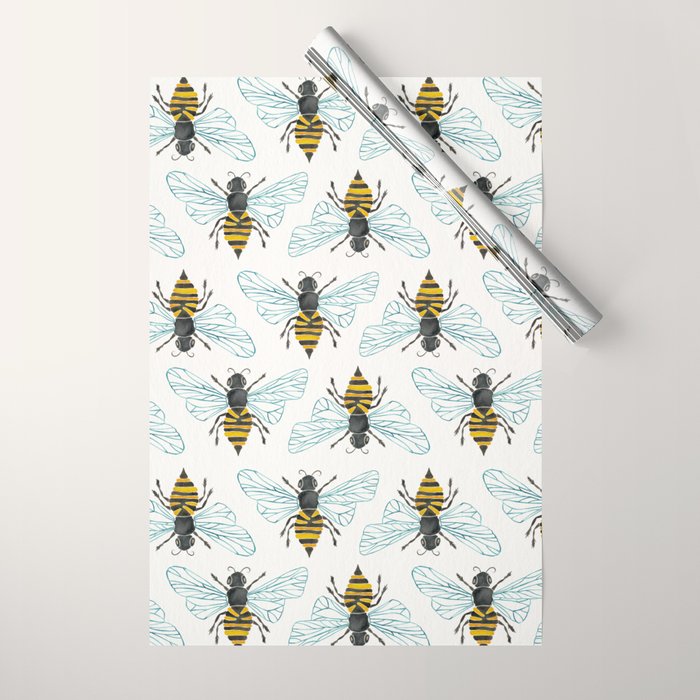 Honey Bee Wrapping Paper Gallery Image 1
