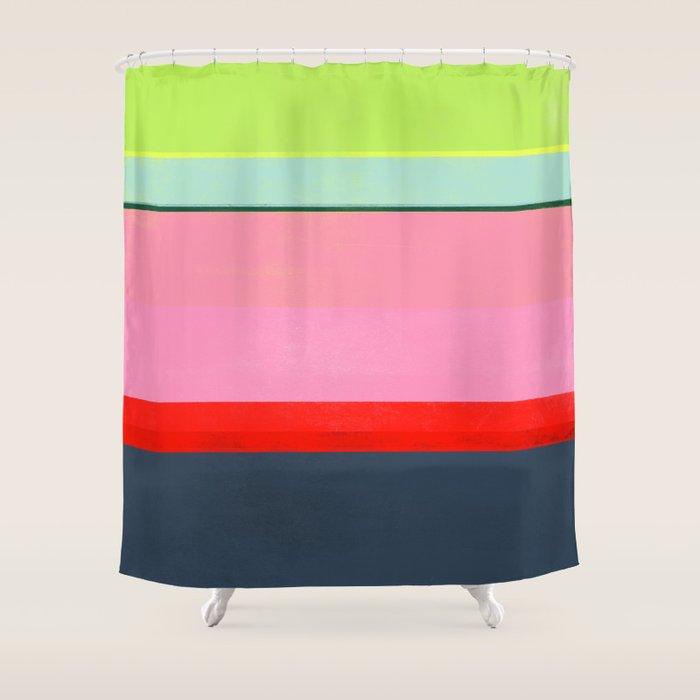 stripe study 35 Shower Curtain Gallery Image 1