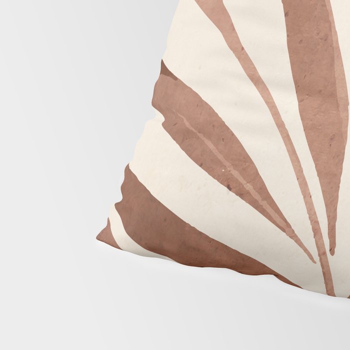 Minimal Abstract Art Tropical Leaf Pillow Sham Gallery Image 4