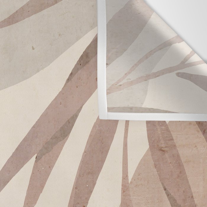 Minimal Abstract Art Tropical Leaf Wall Tapestry Gallery Image 3