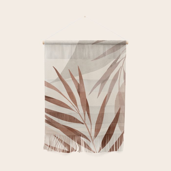 Minimal Abstract Art Tropical Leaf Wall Hanging Gallery Image 1