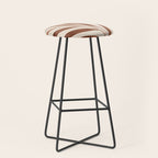 Minimal Abstract Art Tropical Leaf Stool Gallery Image 1