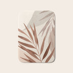 Minimal Abstract Art Tropical Leaf Bath Mat Gallery Image 1