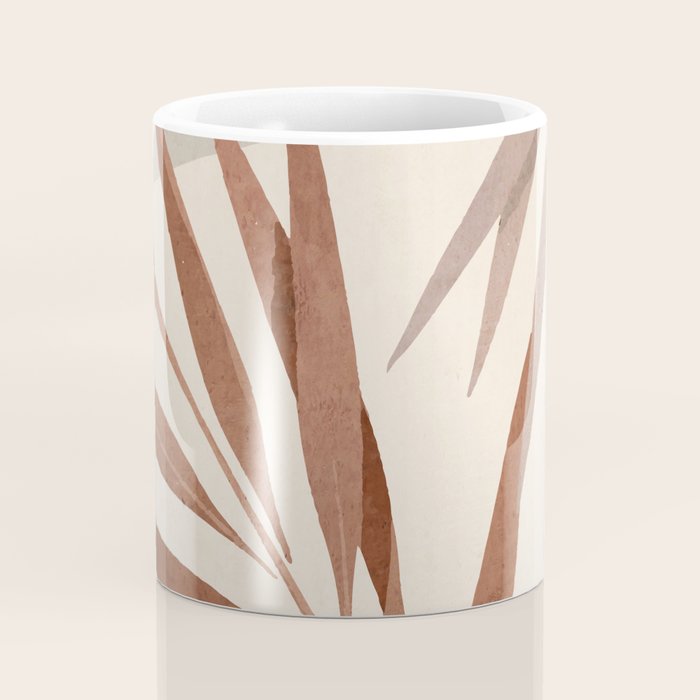 Minimal Abstract Art Tropical Leaf Coffee Mug Gallery Image 4