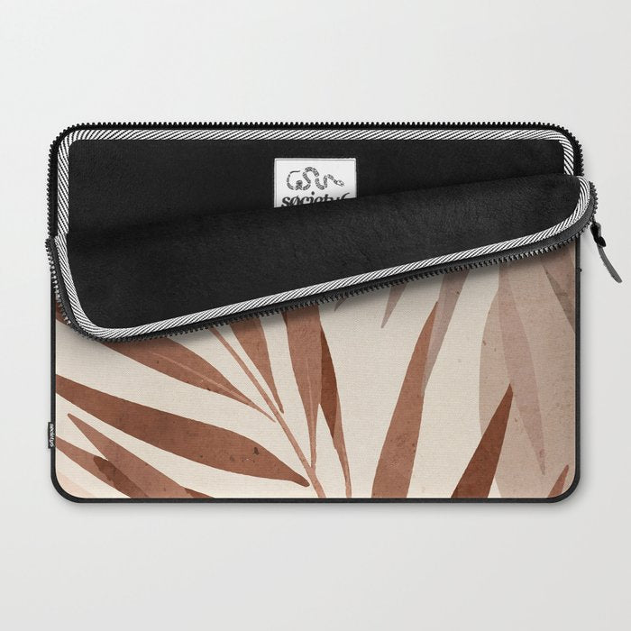 Minimal Abstract Art Tropical Leaf Laptop Sleeve Gallery Image 2