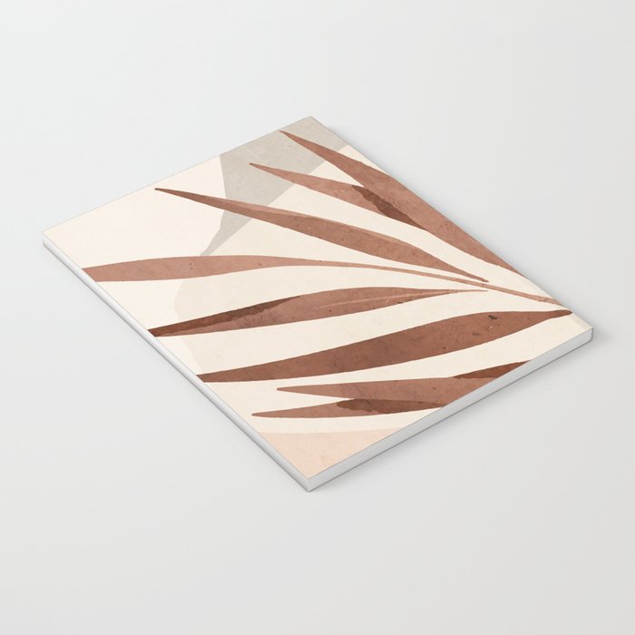 Minimal Abstract Art Tropical Leaf Notebook Gallery Image 3