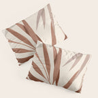 Minimal Abstract Art Tropical Leaf Pillow Sham Gallery Image 3