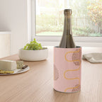 Abstract Fields in Peach Pink & Brown Wine Chiller Gallery Image 4