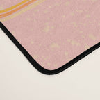 Abstract Fields in Peach Pink & Brown Desk Mat Gallery Image 4