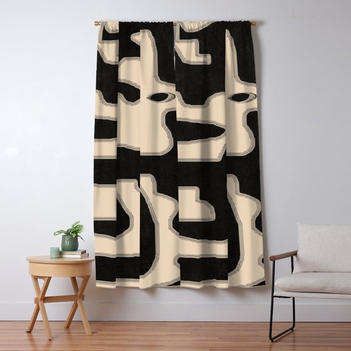Modern Abstract Art 120 Window Curtain Gallery Image 1