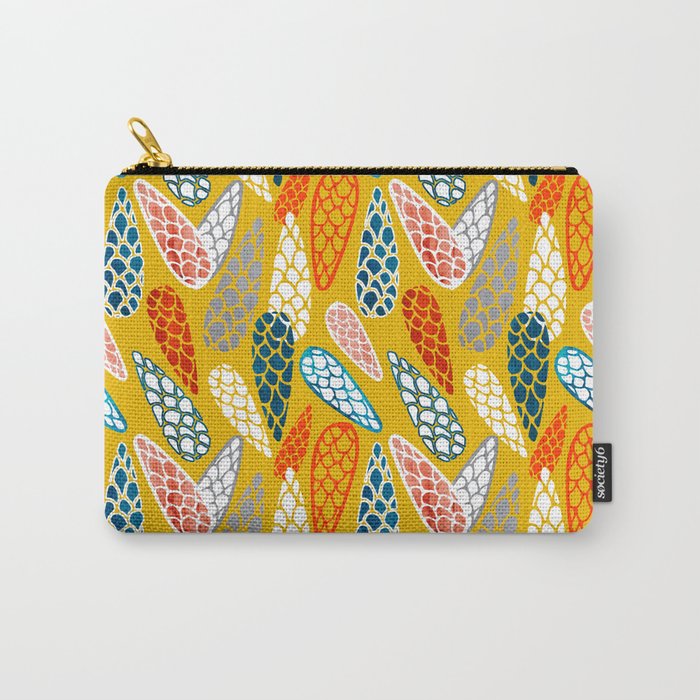 Colored Cone pattern Carry All Pouch Gallery Image 1