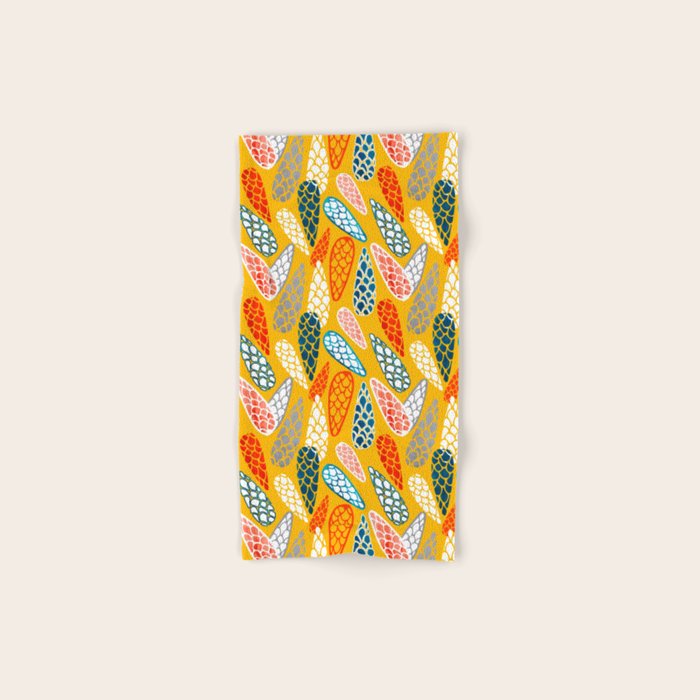 Colored Cone pattern Bath Towel Gallery Image 1