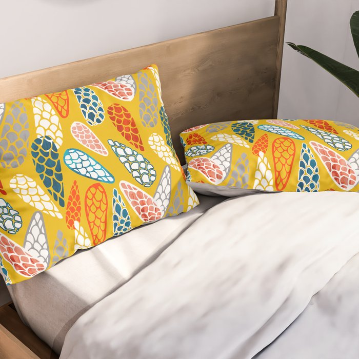 Colored Cone pattern Pillow Sham Gallery Image 2