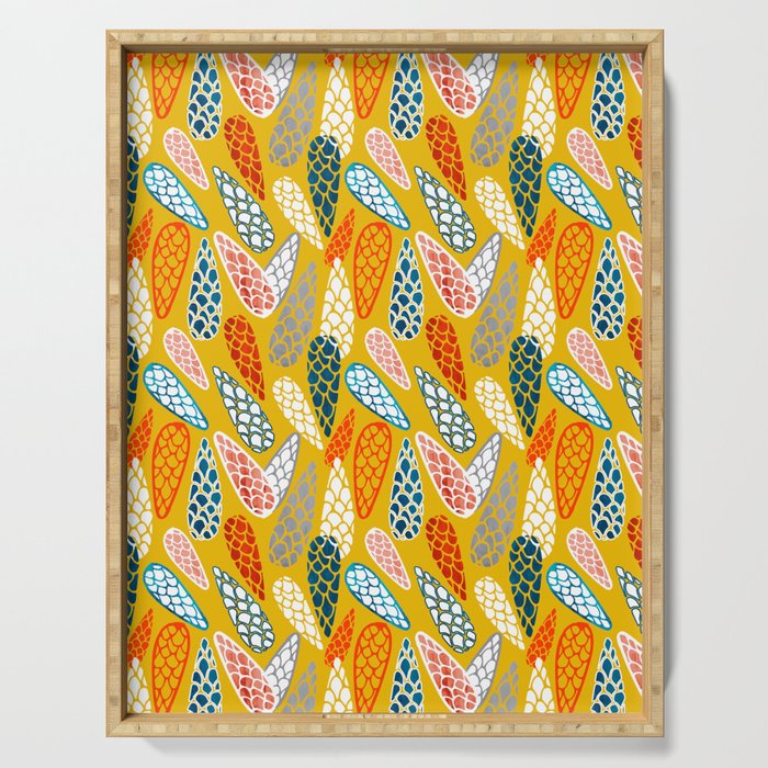 Colored Cone pattern Serving Tray Gallery Image 1