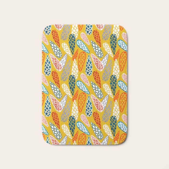 Colored Cone pattern Bath Mat Gallery Image 1
